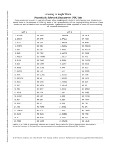2.j.-Listening to Single Words-PBK List