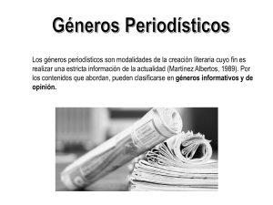 Géneros Periodísticos