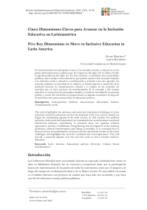 Inclusión Educativa en Latinoamérica: 5 Dimensiones Clave