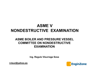 ASME V: Examen No Destructivo - Métodos y Requisitos