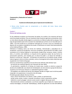 Bullying Escolar: Fuentes de Información y Análisis