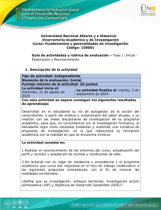 Guía de Investigación UNAD: Fase Inicial y ODS