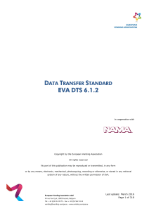 EVA DTS 6.1.2: Data Transfer Standard for Vending Machines