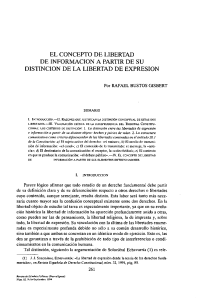 Libertad de Información vs. Libertad de Expresión