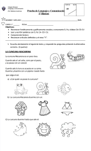 Prueba Lenguaje 1° Básico: Lectura, Escritura y Comprensión