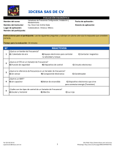 Evaluación Variadores de Frecuencia: Configuración y Mantenimiento