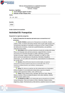 actividad Franquicias  