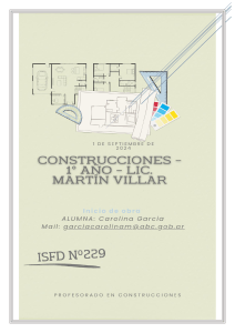 Apuntes Construcciones 1° Año: Inicio de Obra y Replanteo