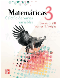 Matemáticas 3: Cálculo de Varias Variables