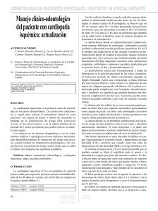 Cardiopatía Isquémica y Odontología: Actualización del Manejo Clínico