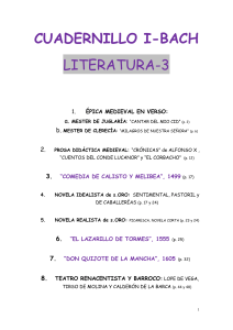 3º.ÉPICA y TEATRO.s.XIII-XIV-XV-XVI-XVII