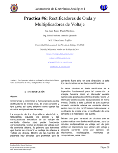 Rectificadores y Multiplicadores de Voltaje - Práctica