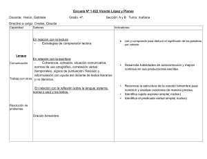 Plan mensual lengua y naturaleza