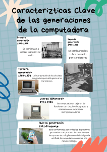 Generaciones de la Computadora: Características Clave