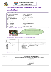 Sesión de Aprendizaje: El Aire y sus Características (2° Primaria)