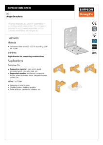 AB Angle Brackets Technical Data Sheet | Simpson Strong-Tie