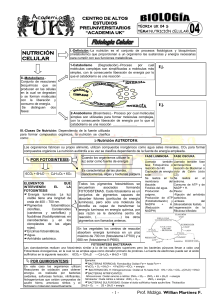 NUTRICION CELULAR