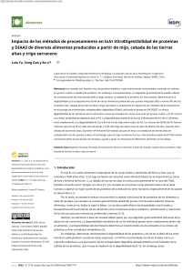 Digestibilidad de Proteínas en Cereales: Impacto del Procesamiento