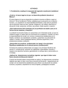 Profesión Docente en México: Marco Legal e Implicaciones