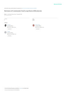 Revision of Commonly Used Loop Knots Efficiencies