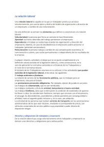 Relación Laboral: Definición, Elementos y Contratos