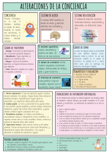 Infografia de los transtornos de la conciencia