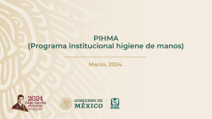 PIHMA: Programa de Higiene de Manos para la Prevención de IAAS