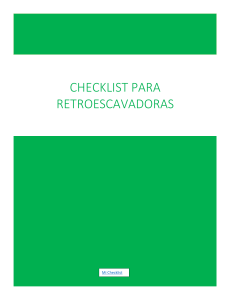 Checklist Retroexcavadora: Mantenimiento y Seguridad