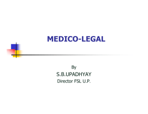 8. Medico Legal (Presentation)  Author SB Upadhyay