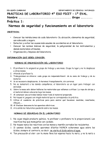 Práctica de Laboratorio: Normas de Seguridad 4º ESO