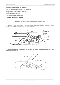 1ª Lista de Exercícios - Fluxo 2-D 2º módulo