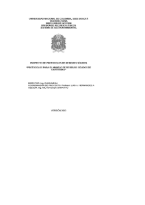 ANEXO A PROTOCOLOS PARA EL MANEJO DE RESIDUOS SÓLIDOS DE CAFETERÍAS