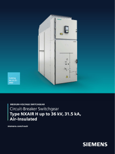 Siemens NXAIR H Medium-Voltage Switchgear Catalog