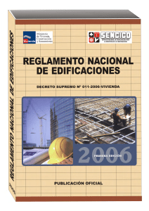 Reglamento Nacional de Edificaciones 