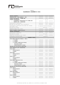 Calendario Académico 2024 - UNICEN Buenos Aires