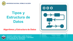 Sesión 1 Tipos y Estructura de Datos