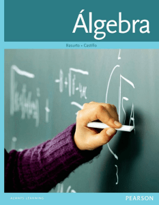 Álgebra – Eduardo Basurto Hidalgo & Gilberto Castillo Peña – 1ra Edición