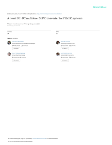 A novel DC-DC multilevel SEPIC converter for PEMFC systems