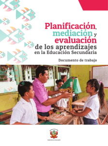 Planificación, Mediación y Evaluación en Secundaria