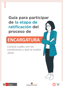 Guía Ratificación Encargatura 2024 - Proceso Educativo Perú