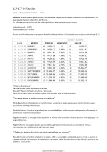 Inflación y conceptos económicos: Apuntes de clase