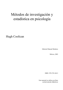 Metodos de investigacion y estadistica e