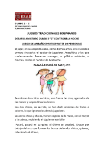 Juego Tradicional Boliviano: Pasará-Pasará Mi Barquito