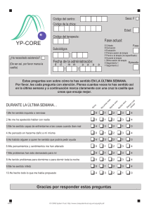 Cuestionario YP-CORE: Evaluación del Bienestar Psicológico