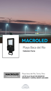 PROYECTO PLAYA BOCA DEL RIO SOLAR 40W - MACROLED