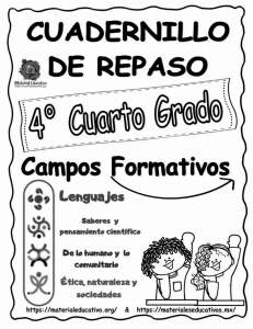 Cuadernillo de Repaso Lenguajes 4° Grado - Primaria