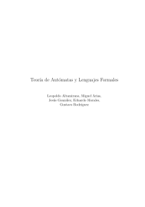 Teoría de Autómatas y Lenguajes Formales - Apuntes del Curso