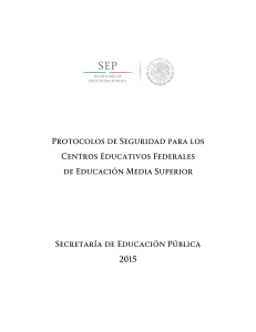 Protocolo de Seguridad Escolar para Centros Educativos Federales