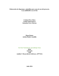 Elaboración de diagramas y plantillas para casos de uso del proyecto (1)