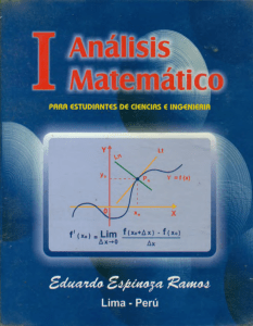 Analisis matematico I - Eduardo Espinoza Ramos